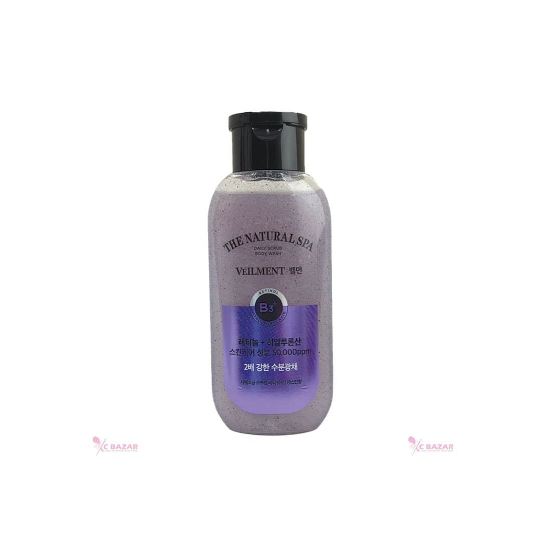 On The Body Veilment Natural SPA Dead Sea Salt Scrub Body Wash Jasmine Scent 200 ml