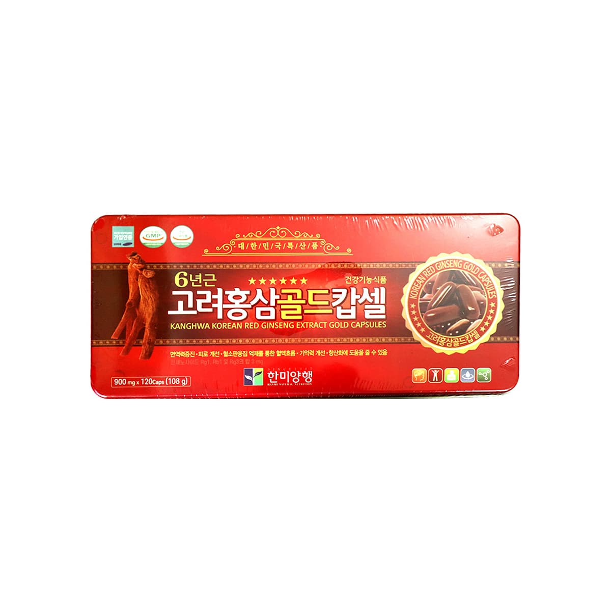 Korean Red Ginseng Gold Capsules 120Caps
