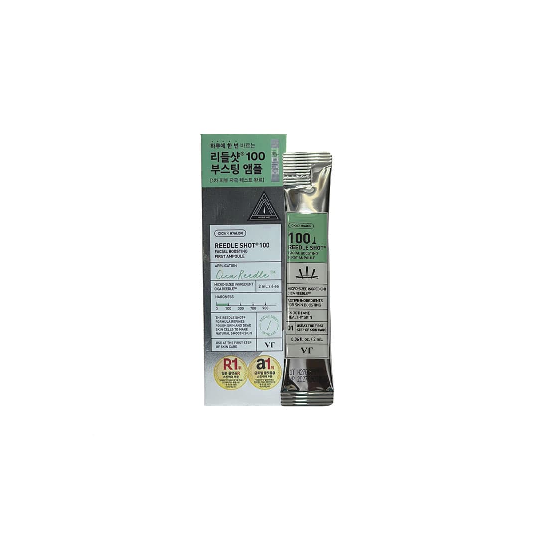 VT-COSMETICS Reedle Shot 100 Facial Boosting First Ampoule (6pcs Pack)