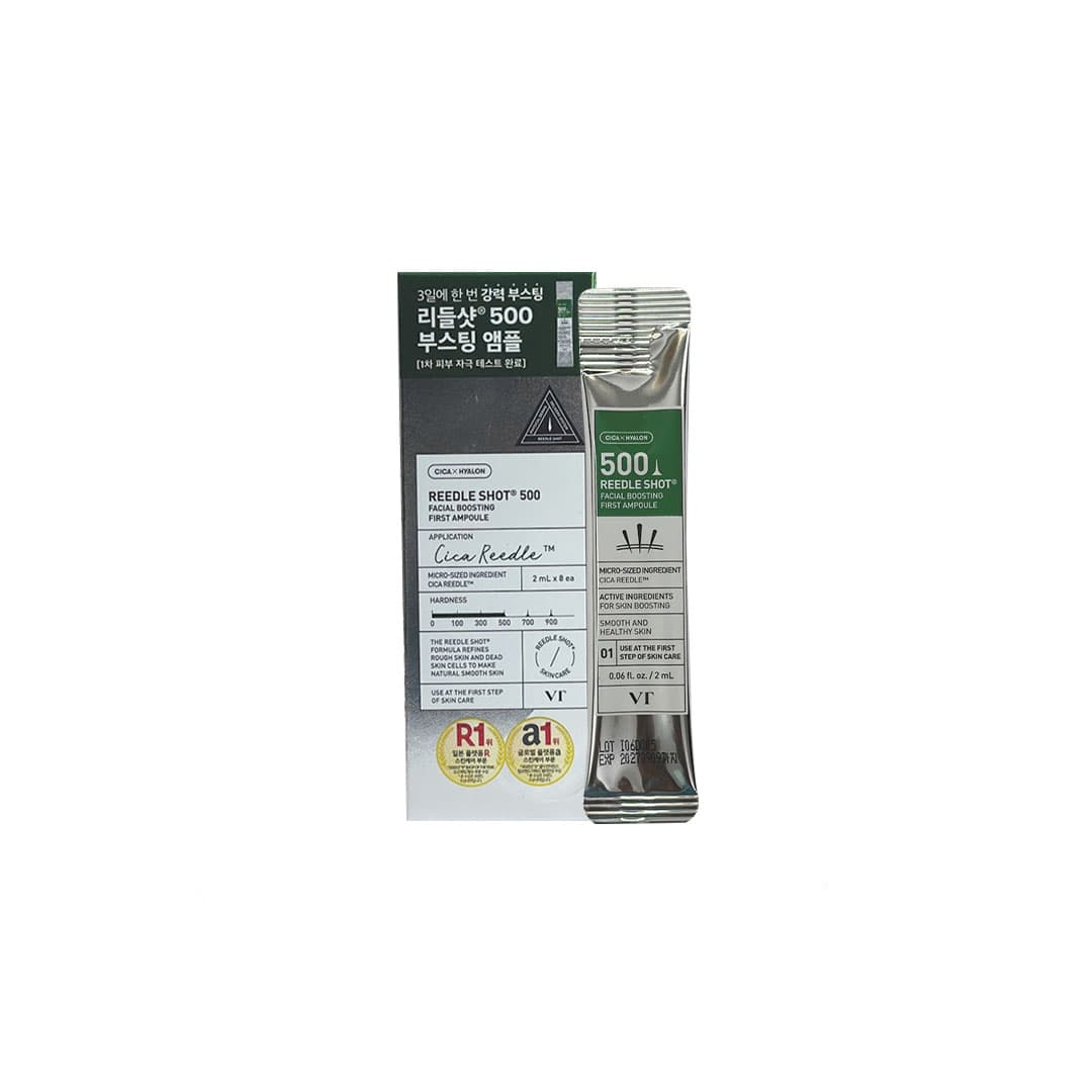 VT-COSMETICS Reedle Shot 500 Facial Boosting First Ampoule (8 pcs Pack) 2*8=16 ml