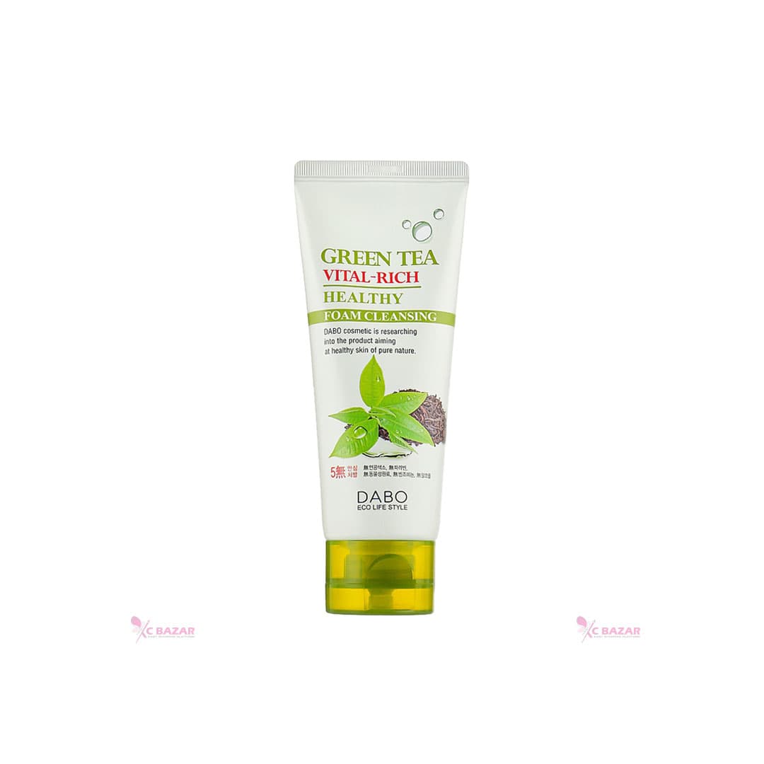Dabo Green Tea Vital-Rich Healthy Foam Cleanser 100 ml