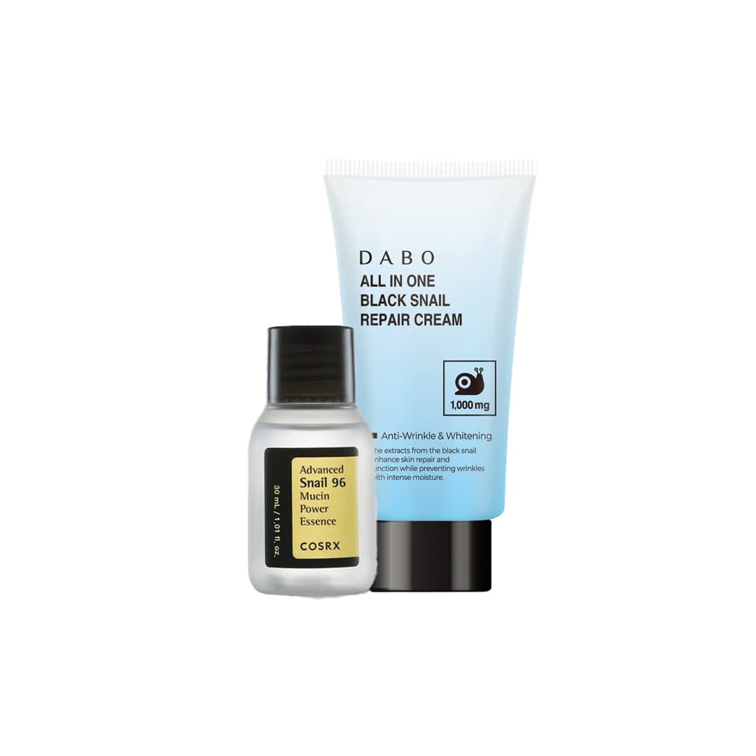 Mini Combo β Dabo Black Snail Cream & Cosrx Advanced Snail 96 Essence