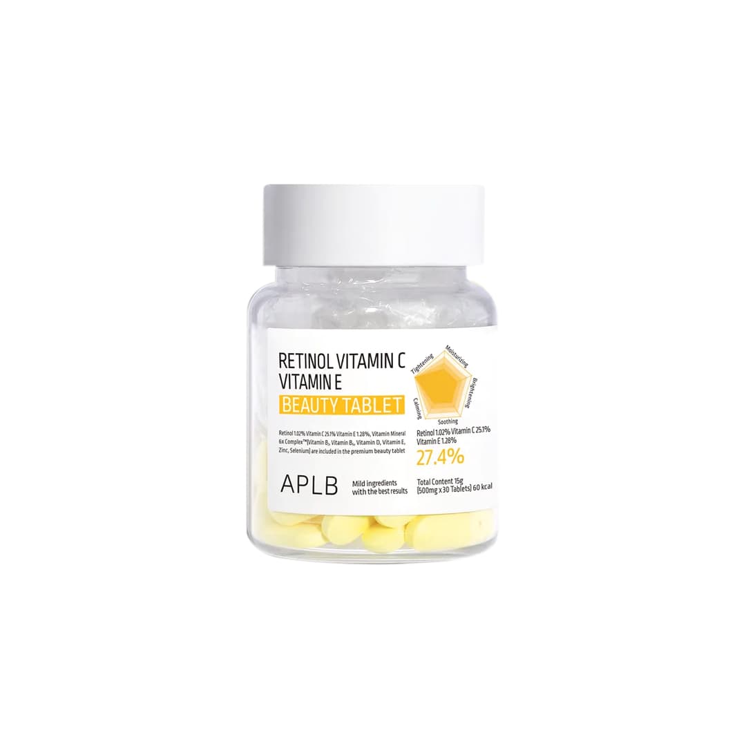 Aplb Retinol Vitamin C Vitamin E Beauty Tablet 30 Pcs