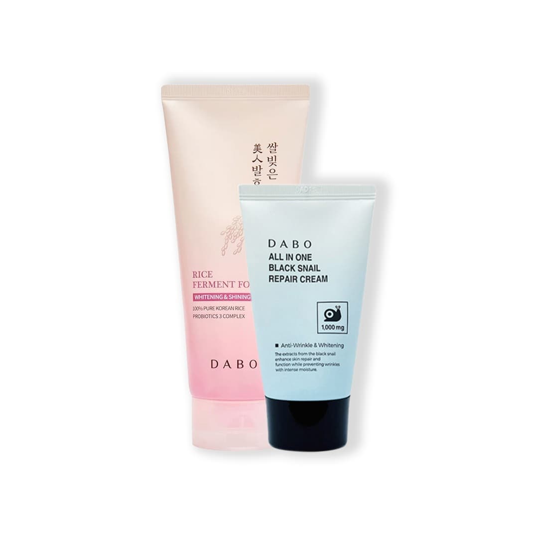 Student Combo: Dabo Rice Cleanser + Dabo Snail Moisturizer