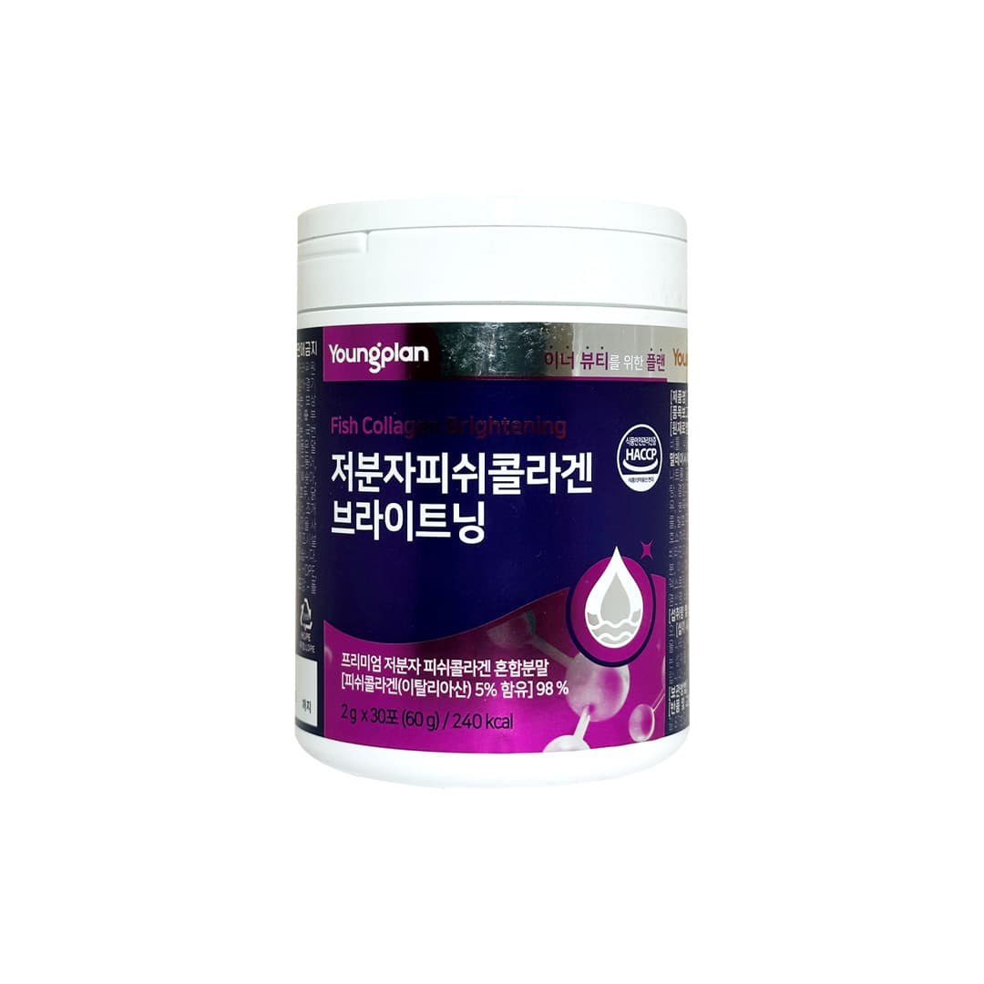 Young Plan Low Molecular Fish Collagen Brightening 60 g ( 2 g x 30 Packets )