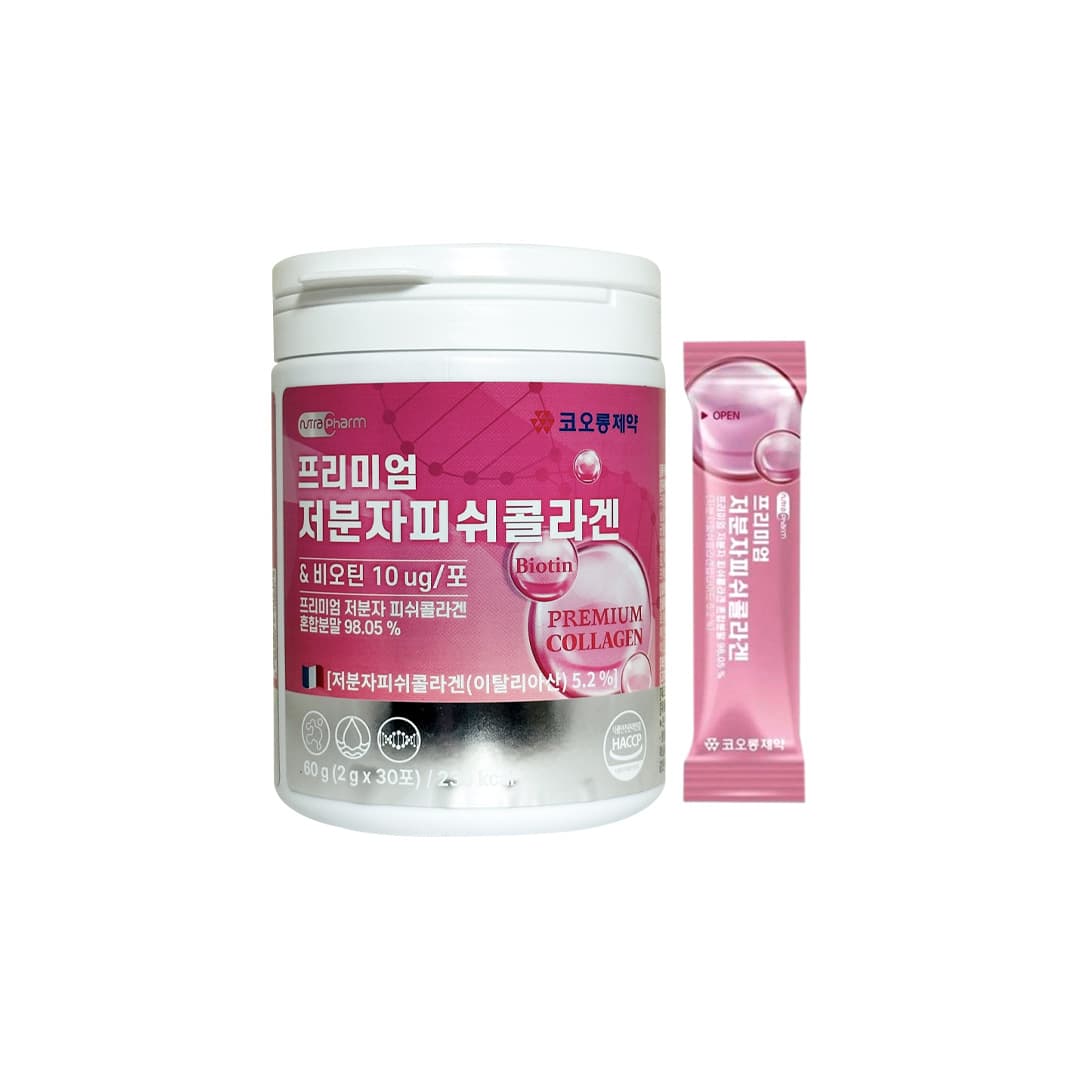 kolon Pharmaceutical Premium Low Molecular Fish Collagen 60 g ( 2g x 30 Packets )