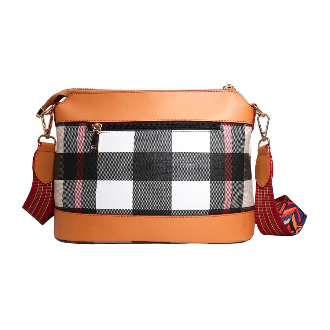 Cute Mini Women Party Handbag With Star Charm + ( Check Pattern Colour )