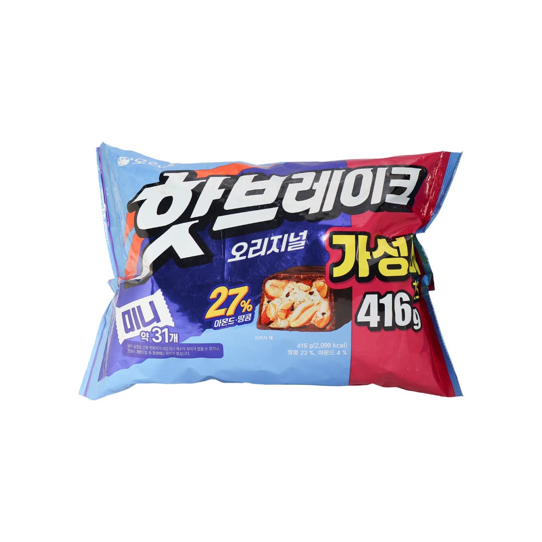 Orion Hot Break Original ( Peanut Chocolate + 31 Pieces ) + 416 g